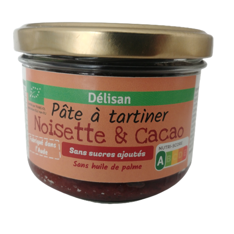 Pâte à tartiner noisette & cacao